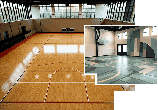 Sports flooring for gyms and venues in Dubai.