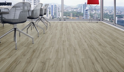 room with luxury vinyl tile flooring