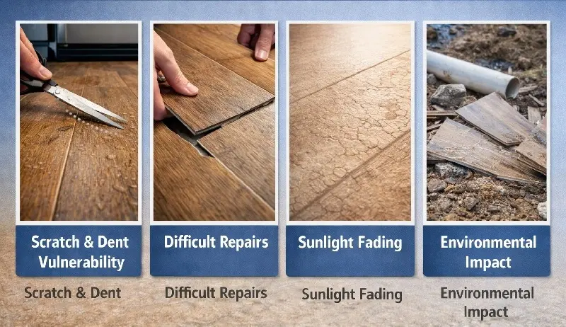 Cons of vinyl flooring in Dubai