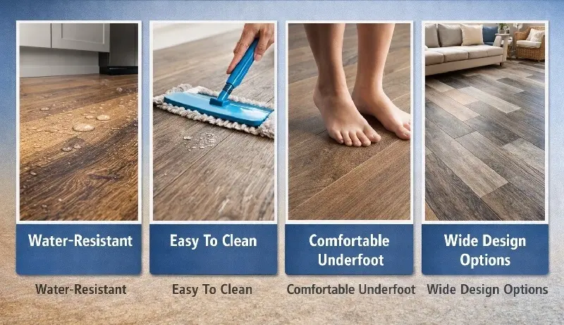 Pros of vinyl flooring