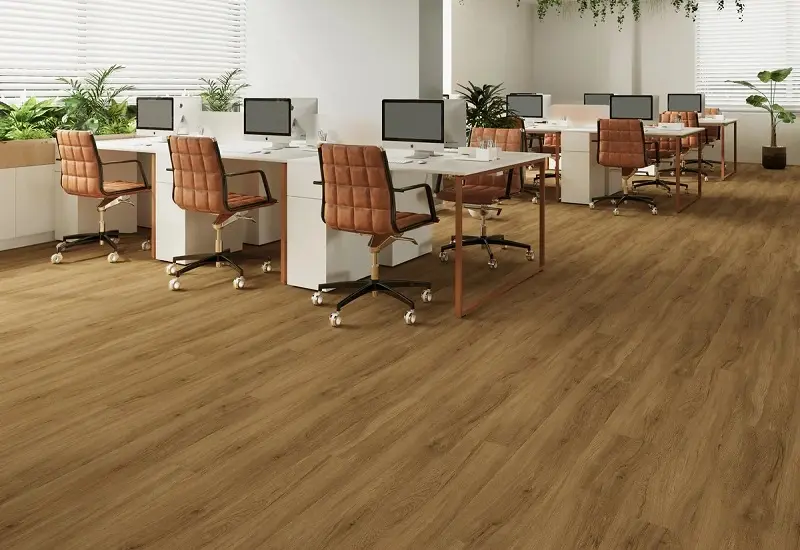 Vinyl flooring in Dubai office