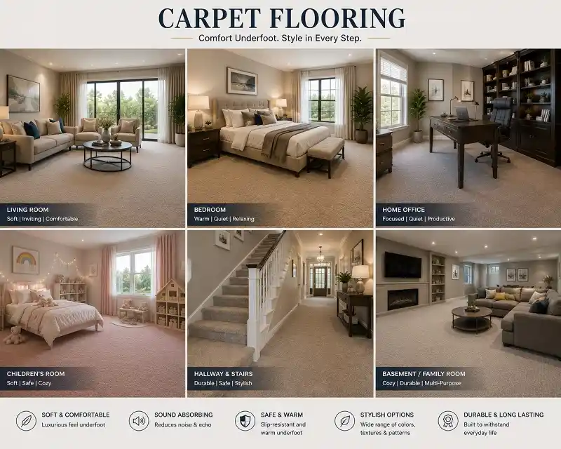 Bamboo Flooring in different room