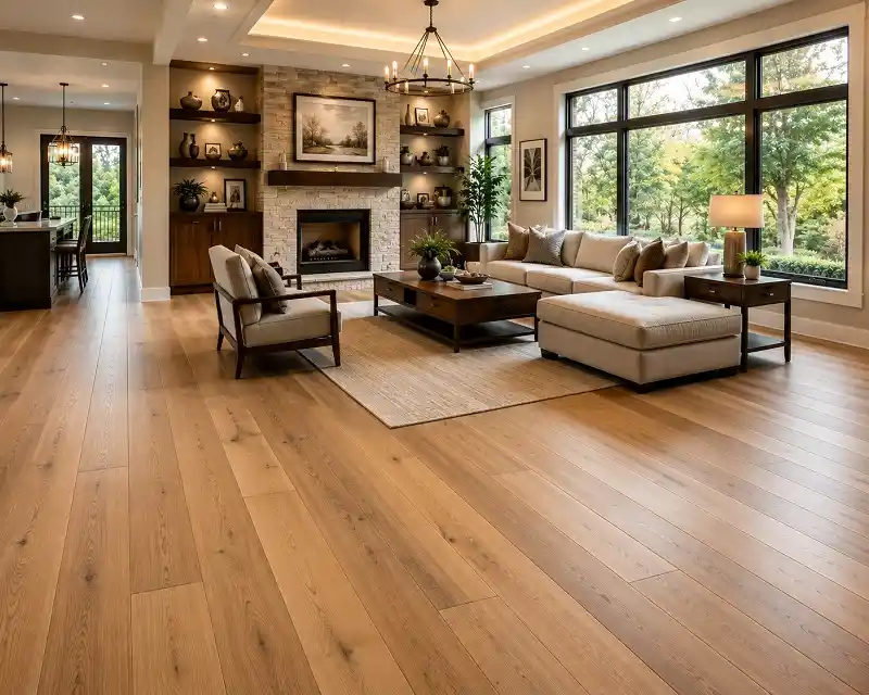 Engineered Wood Flooring in living room