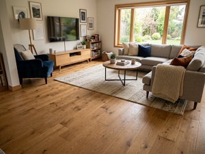 Living room wooden flooring